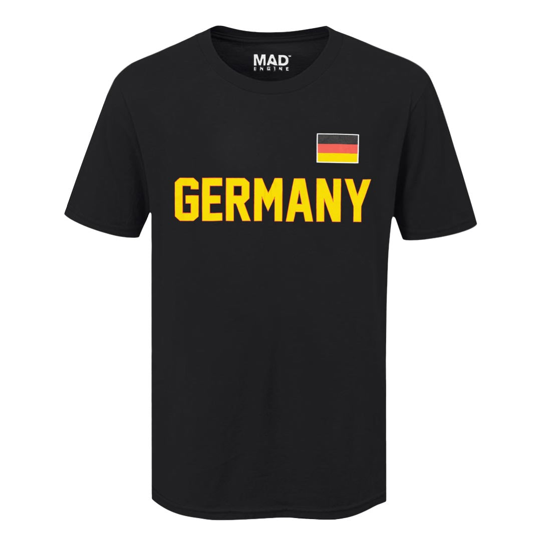 洋楽 Manifelt Division Germania CD SVP Sports - Men's Germany Flag T-Shirt (MEXXPY7MSC3A1PB 00BLK)