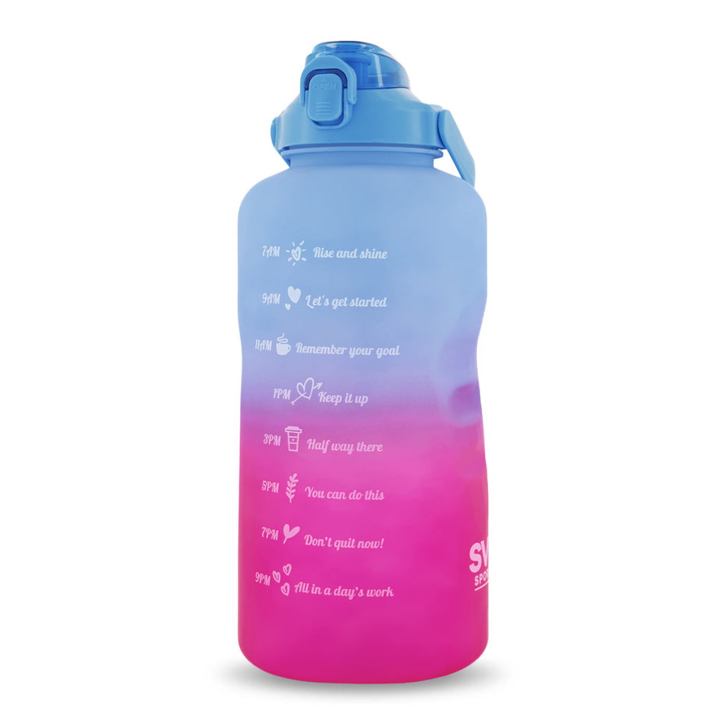 SVP Sports - Bouteille d'eau d'hydratation de 128 oz (128OZ-BLUPNK) 