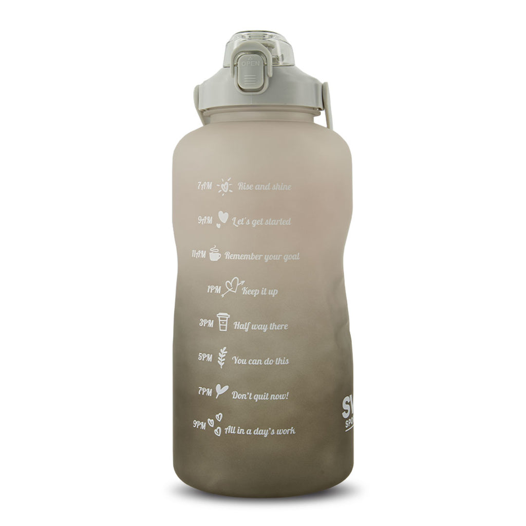 SVP Sports - Bouteille d'eau d'hydratation de 128 oz (128OZ-GRYBLK) 