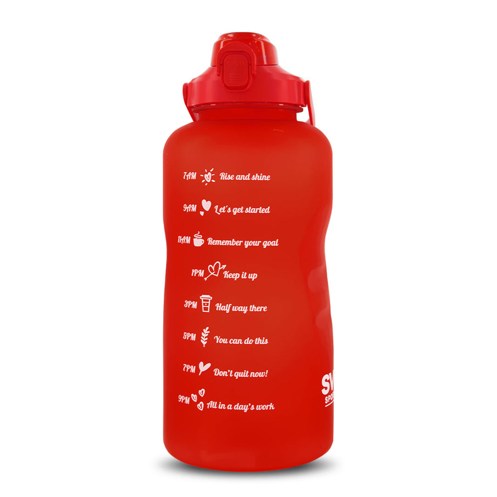 SVP Sports - Bouteille d'eau d'hydratation de 128 oz (128OZ-RED) 