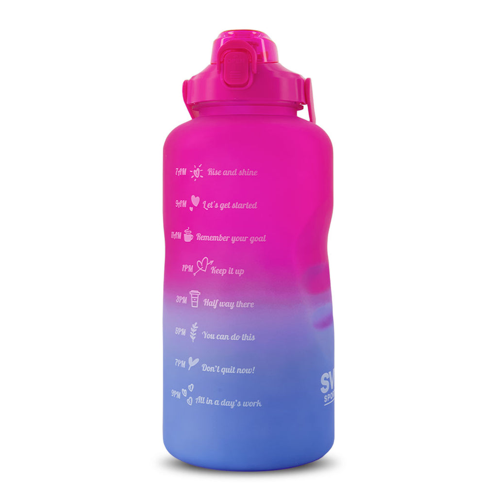 SVP Sports - Bouteille d'eau d'hydratation de 128 oz (128OZ-PNKBLU) 