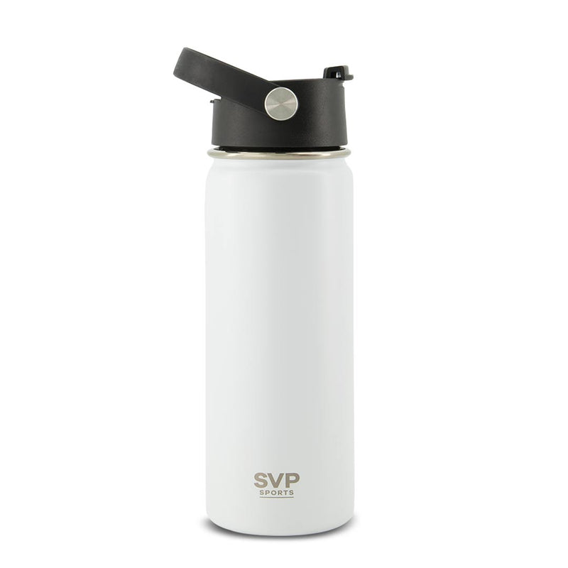 SVP Sports - 18oz Insulated Thermal Bottle - Hot & Cold (18OZ-SVP-WHT)