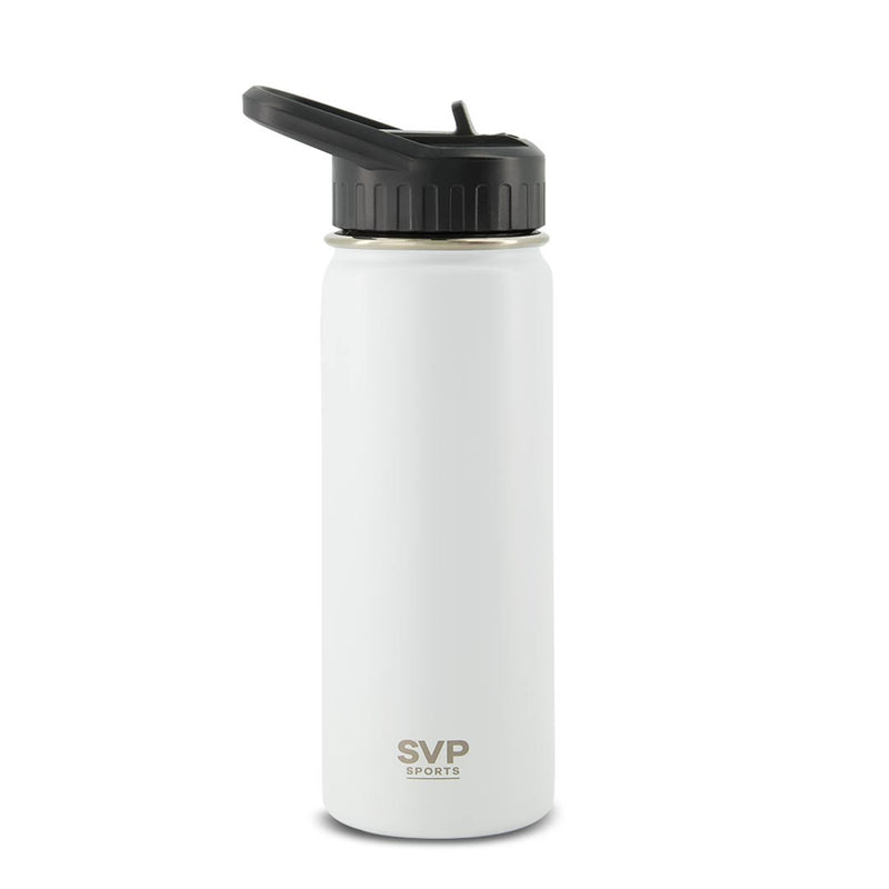 SVP Sports - 18oz Insulated Thermal Bottle - Hot & Cold (18OZ-SVP-WHT)