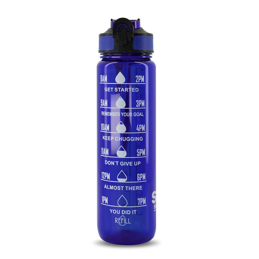 SVP Sports - Bouteille d'eau d'hydratation de 32 oz (32 OZ-BLUCLEAR) 
