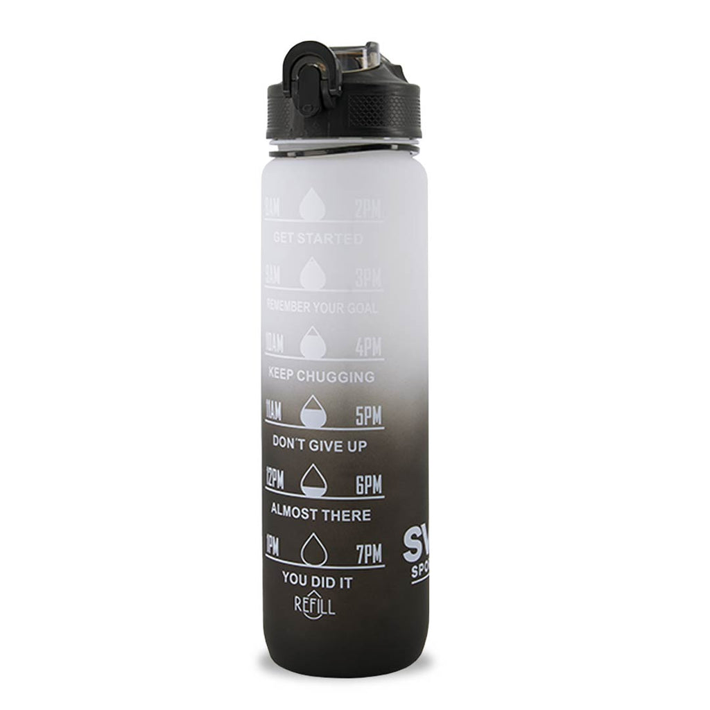 SVP Sports - Bouteille d'eau d'hydratation de 32 oz (32OZ-WHTBLK) 