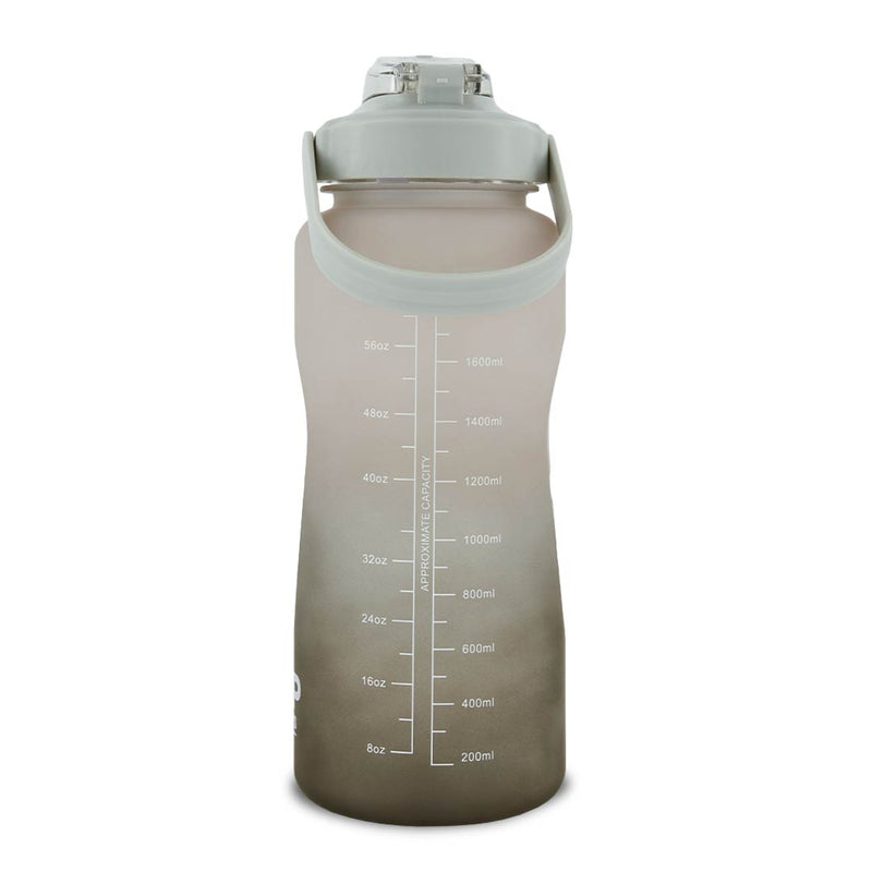SVP Sports - 64oz Hydration Water Bottle (64OZ-GRYBLK)