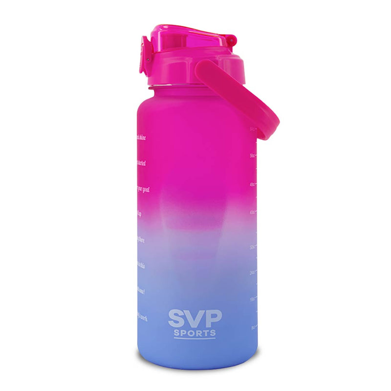 SVP Sports - Bouteille d'eau d'hydratation de 64 oz (64OZ-PNKBLU) 