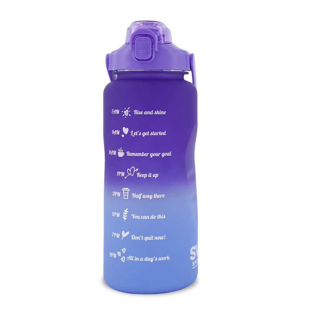 SVP Sports - Bouteille d'eau d'hydratation de 64 oz (64OZ-PURBLU) 