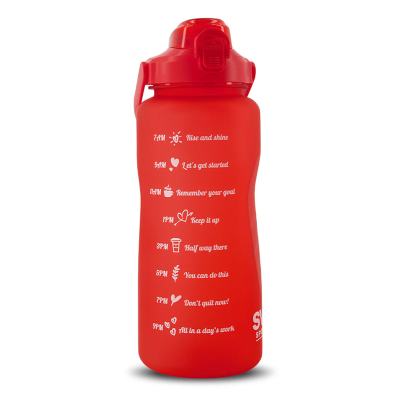 SVP Sports - Bouteille d'eau d'hydratation de 64 oz (64 OZ-ROUGE) 