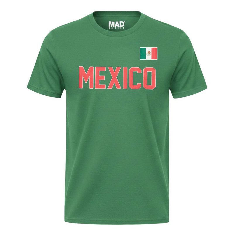 SVP Sports - Men's Mexico Flag T-Shirt (MEXXPYEMSC3A1PB 30GRN)