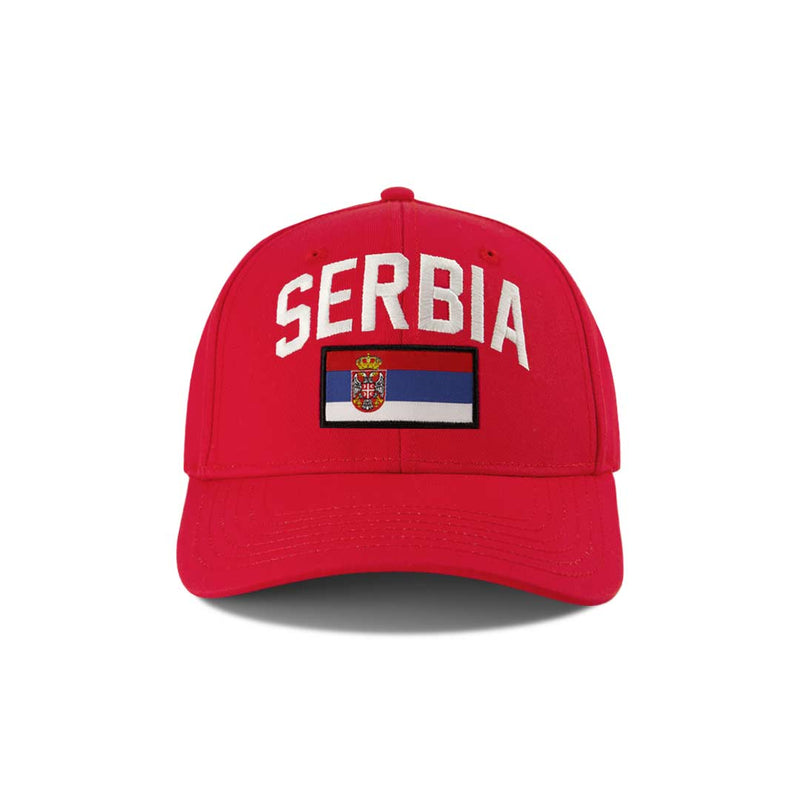 SVP Sports - Men's Serbia Flag Dad Hat (MEXXPSLMHDCC1PB 64DRE)