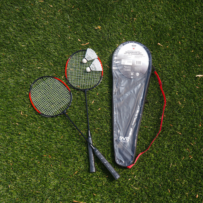 SVP Play - 2 Pack Steel Badminton Racquet Set (SSO-047A2)