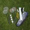 SVP Play - 4 Pack Steel Badminton Racquet Set With Net (SSO-047B4)