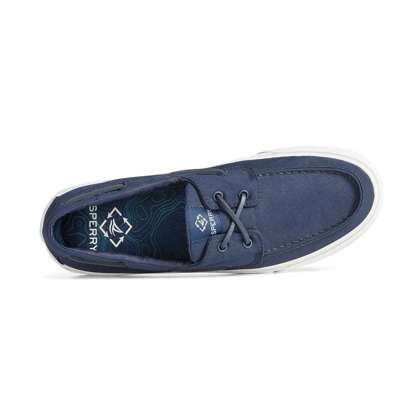 Navy blue sperrys men's sales