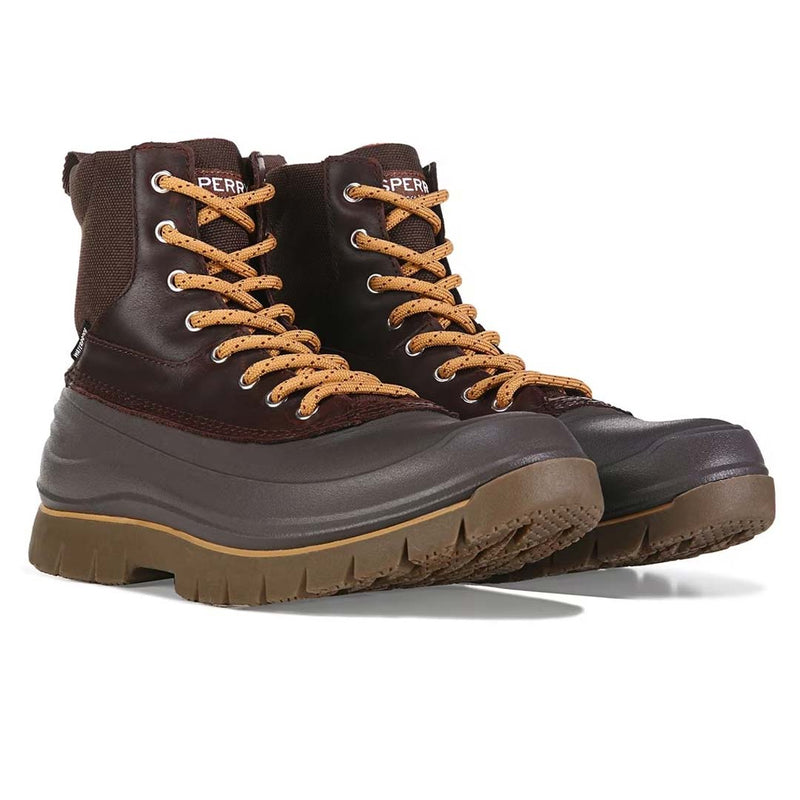 Sperry - Bottes d'hiver en cuir à lacets Cannon pour hommes (STS24397) 