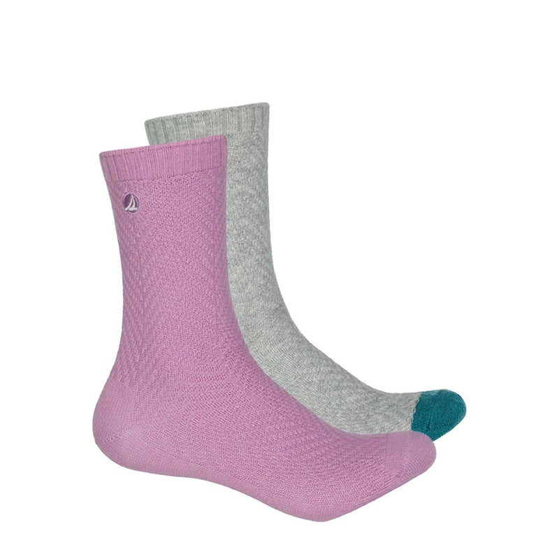 Sperry - Women's 2 Pack Comfort Light Boot Crew Socks (SPWC21022PK LVAST)