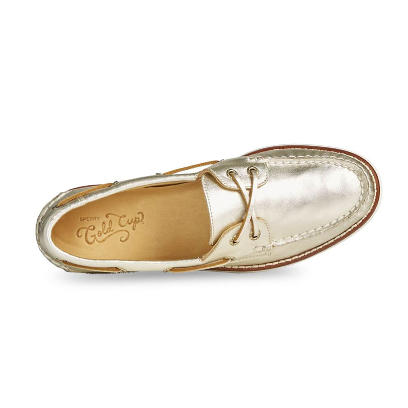 Sperry gold shop slip on