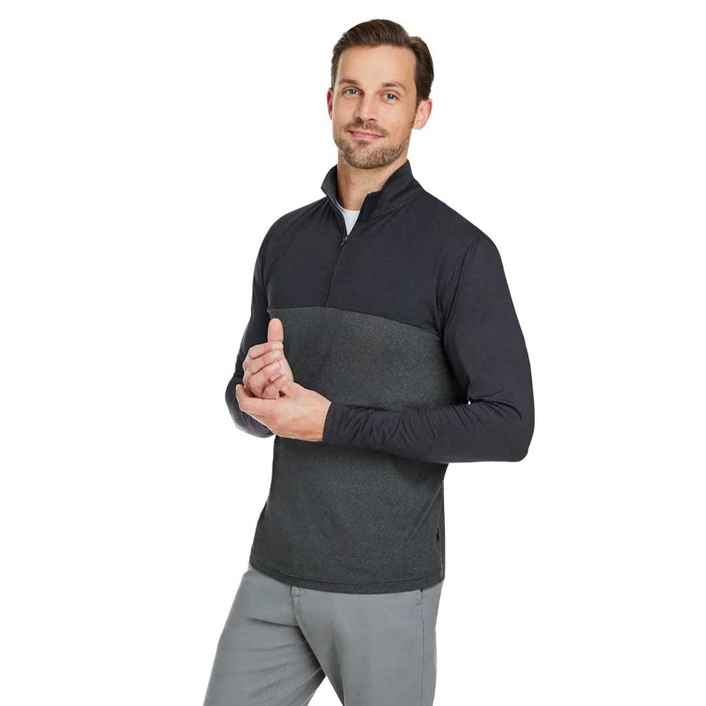 Spyder - Men's Spyre Flex Colourblock 1/4 Zip Pullover Sweater (S18024 BK-BKF)