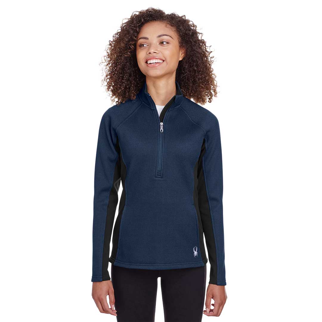 Spyder - Women's Constant 1/2 Zip Pullover Sweater (S16562 FR-BK