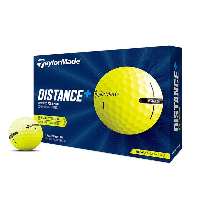TaylorMade - Distance+ Yellow Golf Balls (12pk) (N7609301)