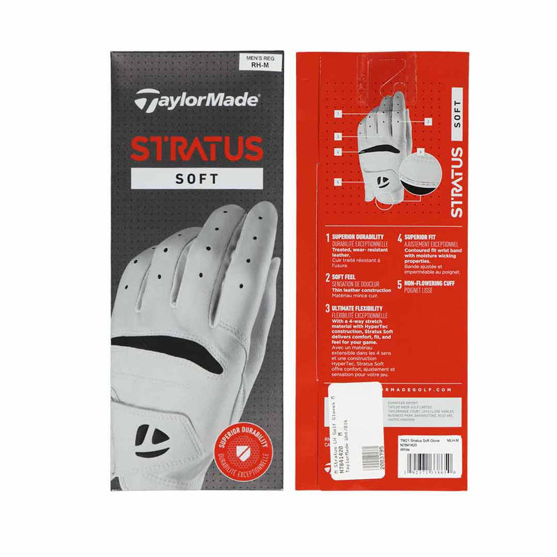 TaylorMade - Men's Stratus Right Hand Golf Gloves Medium (N7841520)