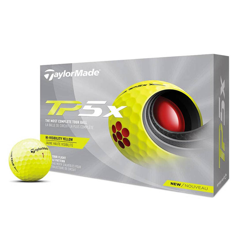 TaylorMade TP5x Yellow Golf Balls (12 Pack) (N7603701) SVP Sports