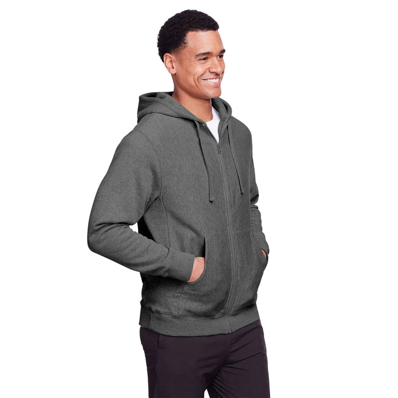 Team365 - Unisex Zone HydroSport Heavyweight Full-Zip Hoodie (TT95 N6)