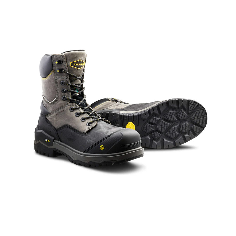 Terra - Men's Gantry 8 Inch Waterproof Nano Composite Toe Safety Work Boots (Wide) (4NRQGY)