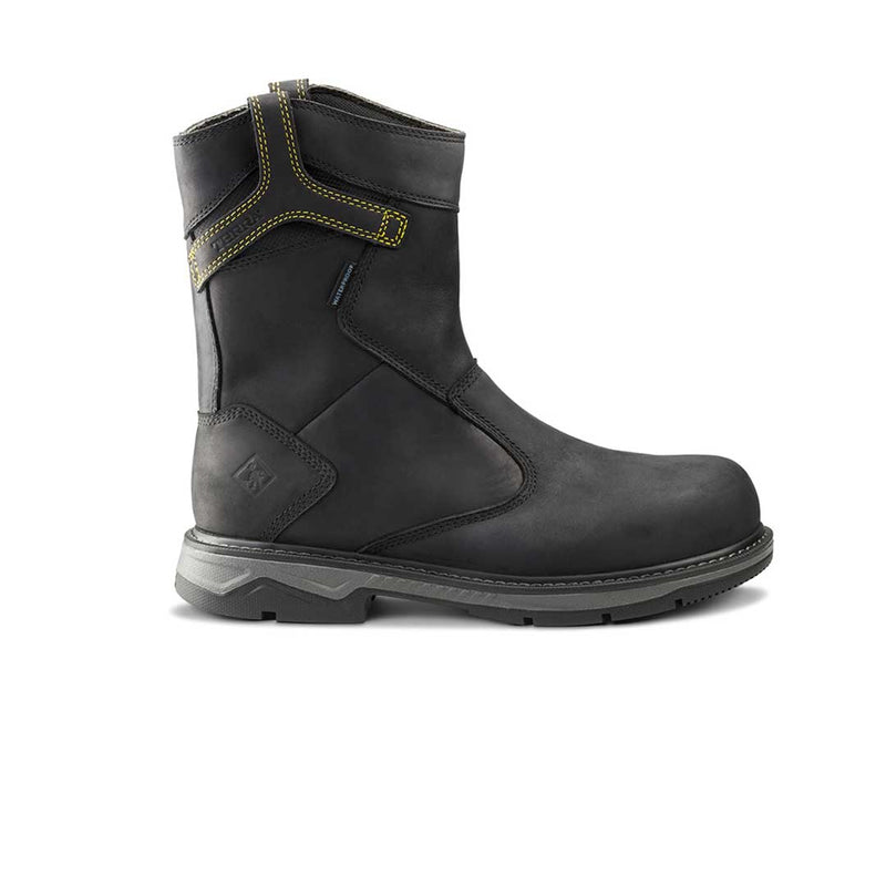 Terra - Unisex Patton Wellington Waterproof Aluminium Toe Pull On Safety Work Boots (TR0A4TCBBLK)