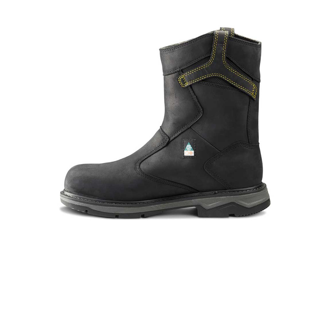 Terra - Unisex Patton Wellington Waterproof Aluminium Toe Pull On Safety Work Boots (TR0A4TCBBLK)