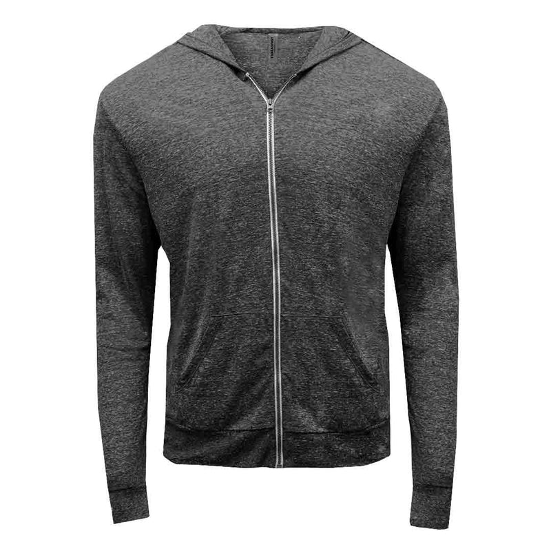Threadfast - Unisex Lightweight Premium Full Zip Hoodie (302Z BLK02)