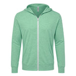 Threadfast - Unisex Lightweight Premium Full Zip Hoodie (302Z GRN02)