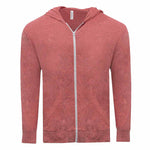 Threadfast - Unisex Lightweight Premium Full Zip Hoodie (302Z RED02)