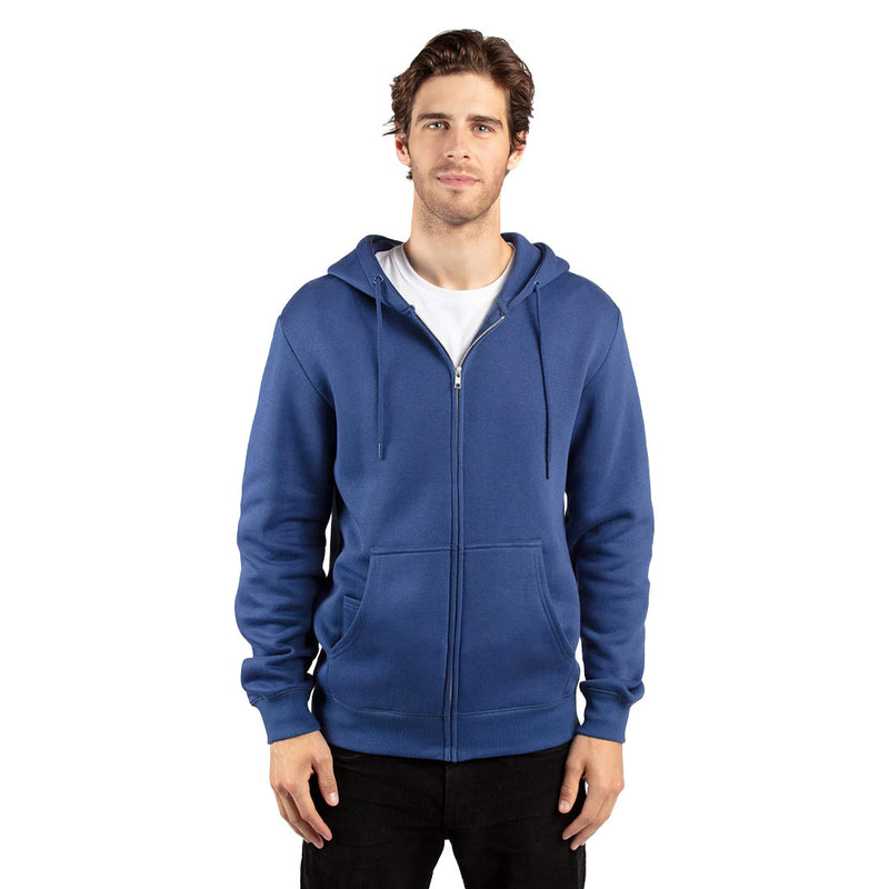 Threadfast - Unisex Premium Ultimate Fleece Full Zip Hoodie (320Z NVY20)
