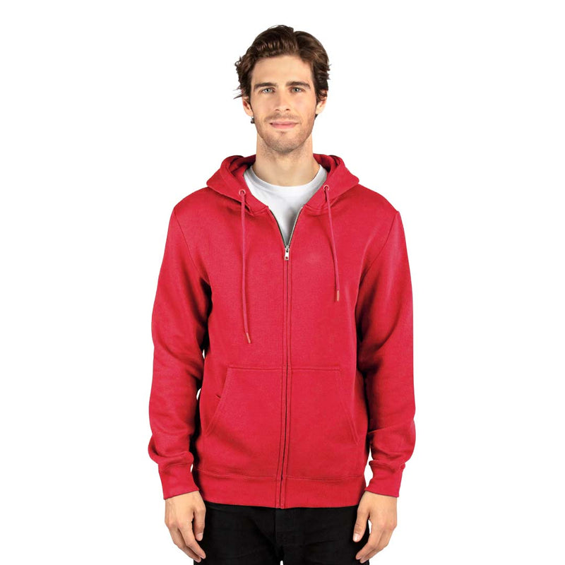 Threadfast - Unisex Premium Ultimate Fleece Full Zip Hoodie (320Z RED20)