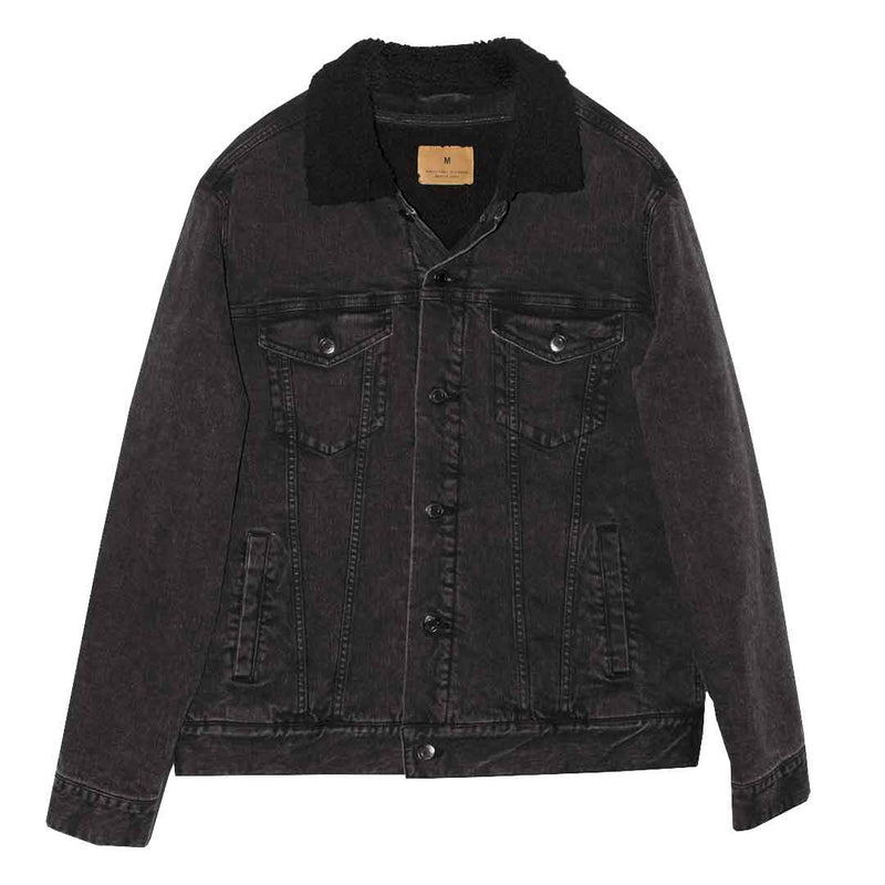 Threadfast - Unisex Sherpa Lined Denim Jacket (372J BLK70)