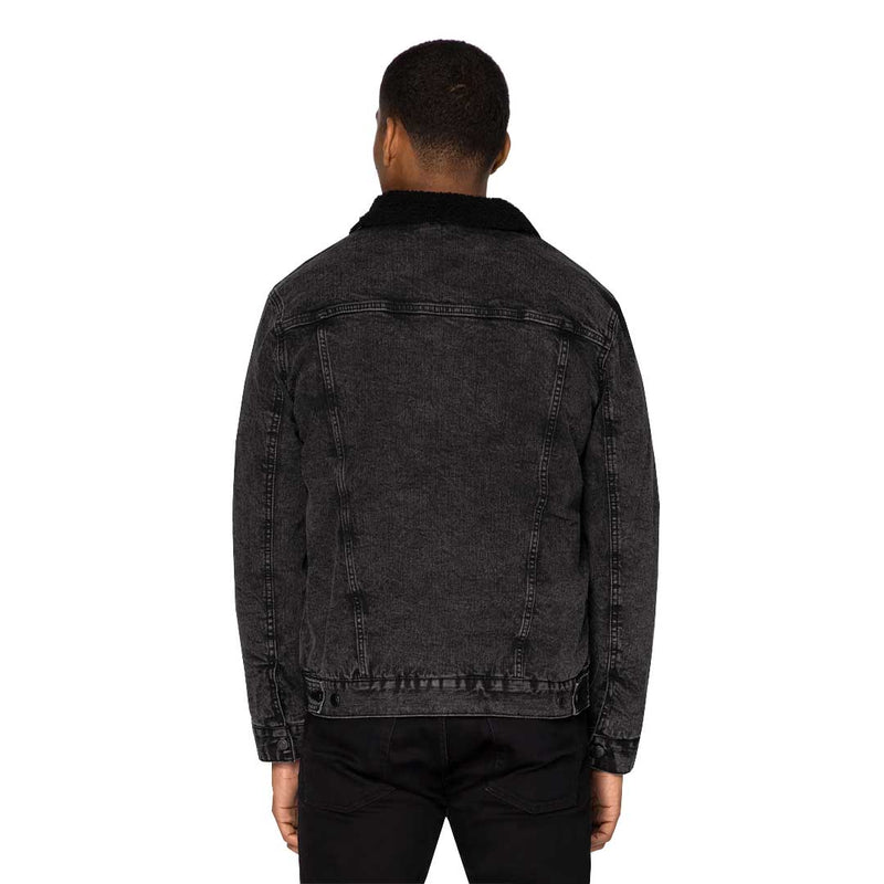 Threadfast - Unisex Sherpa Lined Denim Jacket (372J BLK70)