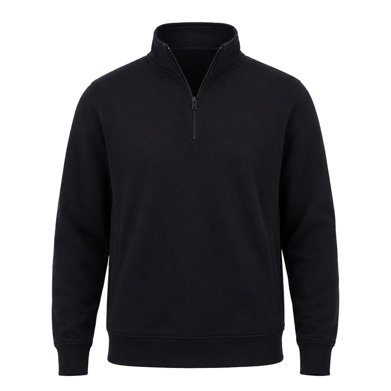 Threadfast - Unisex Ultimate Fleece Quarter Zip Sweatshirt (320Q BLK20)