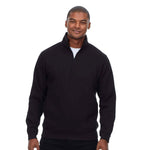 Threadfast - Unisex Ultimate Fleece Quarter Zip Sweatshirt (320Q BLK20)