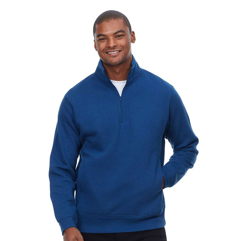 Threadfast - Unisex Ultimate Fleece Quarter Zip Sweatshirt (320Q NVY)