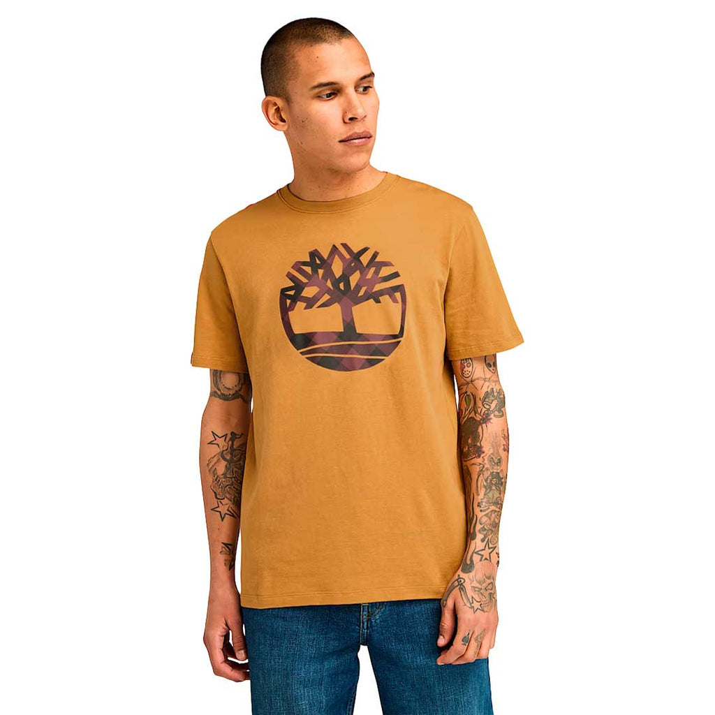 Timberland - Men's Plaid Logo Short Sleeve T-Shirt (TB0A6WK6P47)