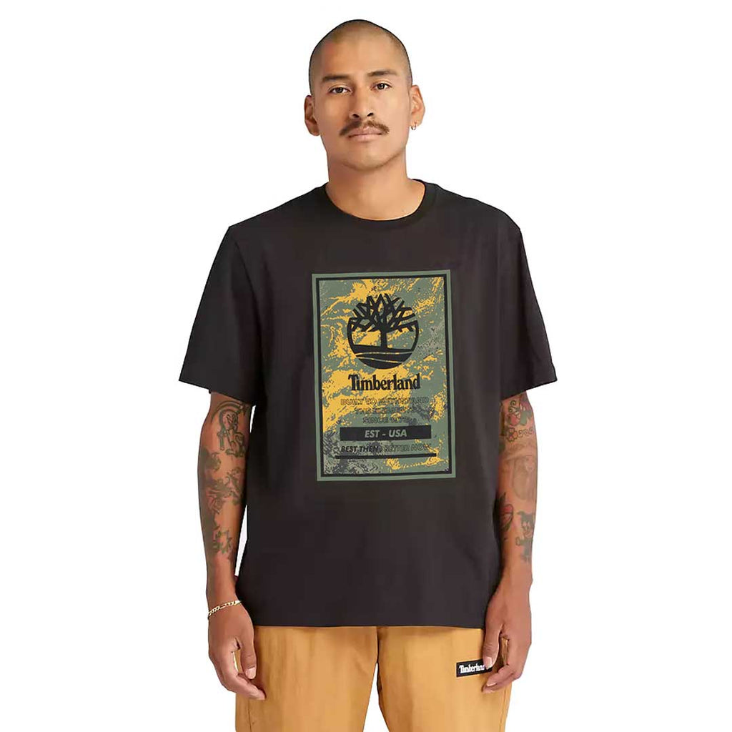 Timberland - T-shirt avec logo imprimé pour hommes (TB0A66X1 001) 