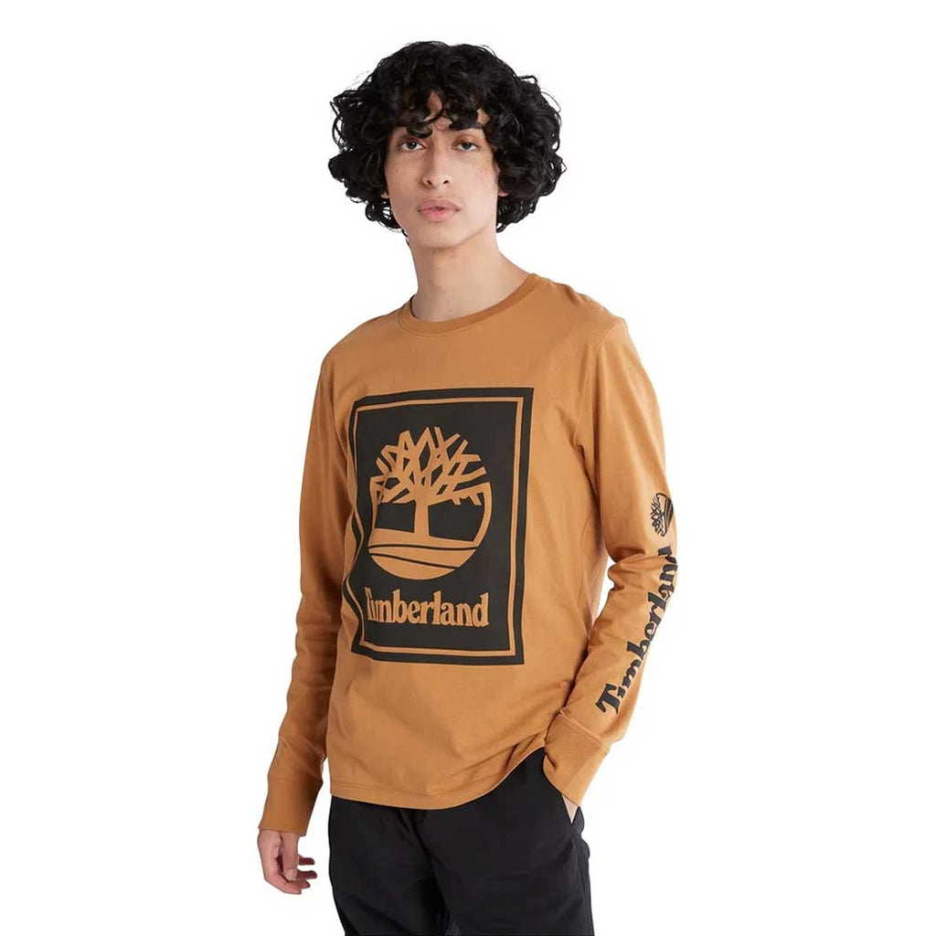Timberland - Men's Stack Logo Long Sleeve T-Shirt (TB0A2CMKP57)