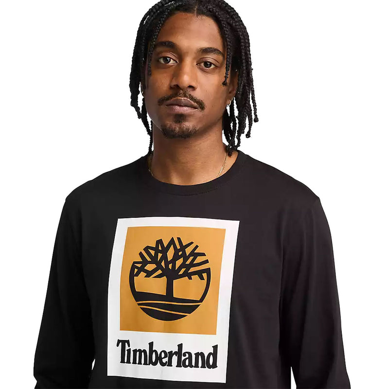 Timberland - Men's Stack Logo Long Sleeve T-Shirt (TB0A5VBB 001)