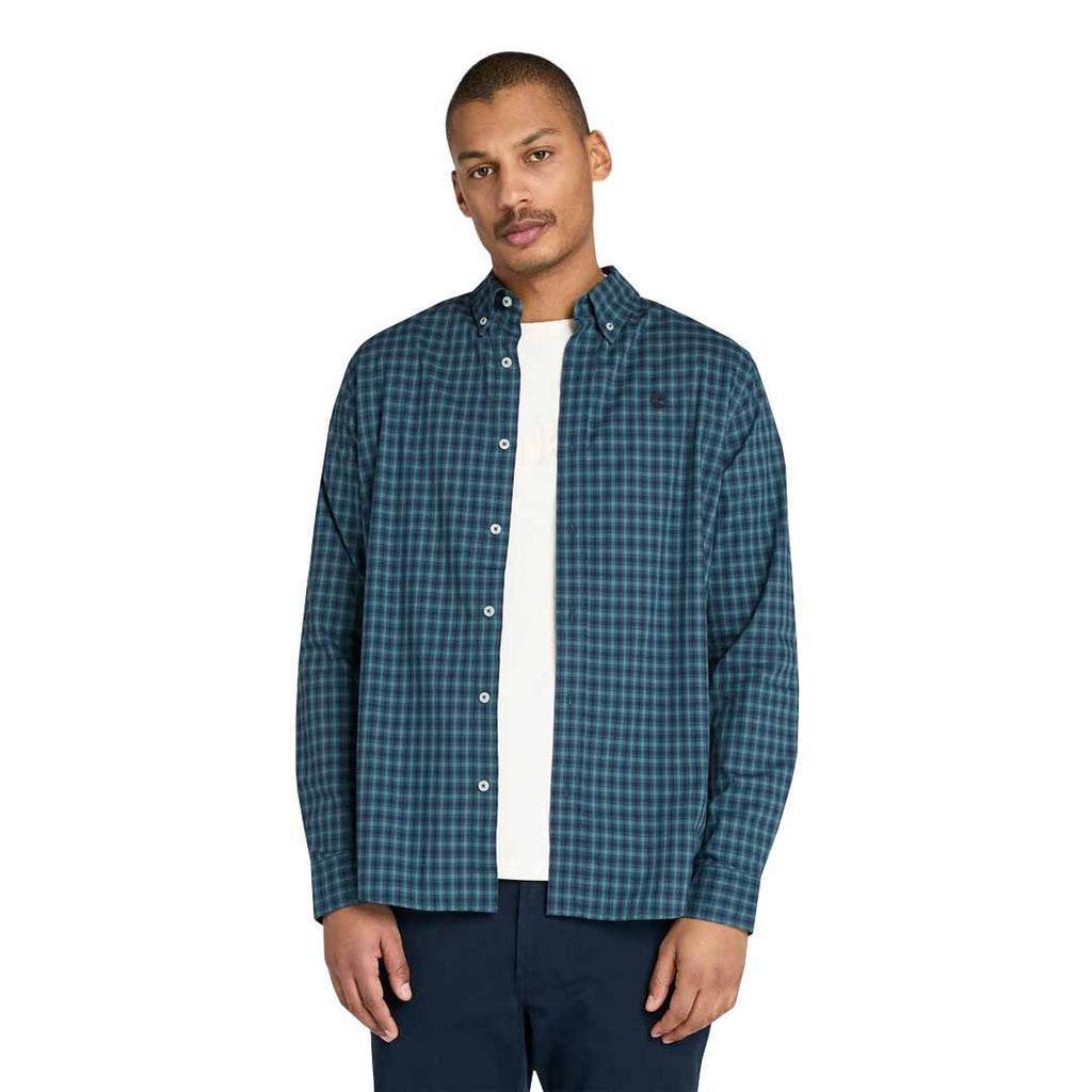 Timberland - Men's Stretch Poplin Gingham Flannel Shirt (TB0A6V82B68)