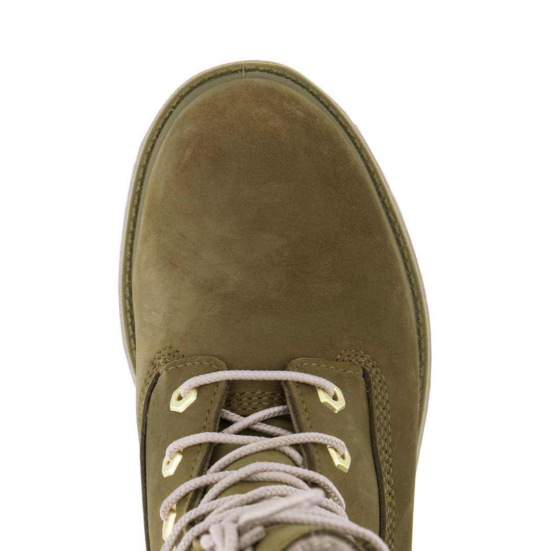 Timberland Womens Teddy Fleece Fold Down Boots Womens Olive Size 07.5