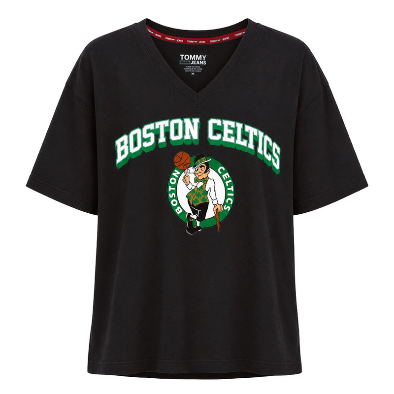Tommy Jeans - Women's Boston Celtics Oversize V-Neck T-Shirt (6G23B377 CELTICS)