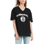 Tommy Jeans - Women's Brooklyn Nets Oversize V-Neck T-Shirt (6G23B377 BROOKLYN)