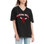 Tommy Jeans - Women's Chicago Bulls V-Neck T-Shirt (6G23B377 BULLS)