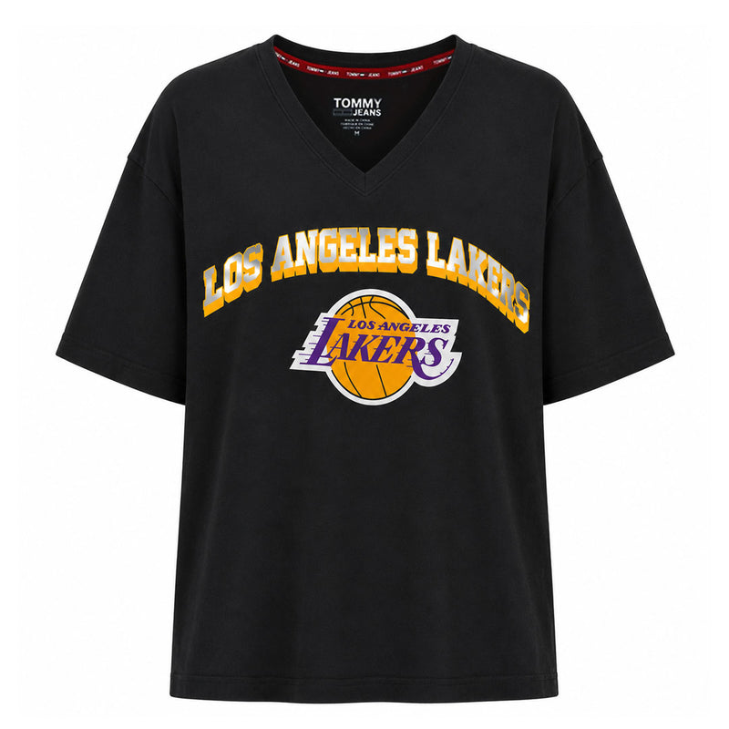 Tommy Jeans - Women's Los Angeles Lakers Oversize V-Neck T-Shirt (6G23B377 LAKERS)